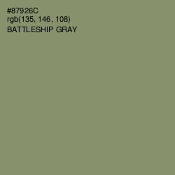 #87926C - Battleship Gray Color Image